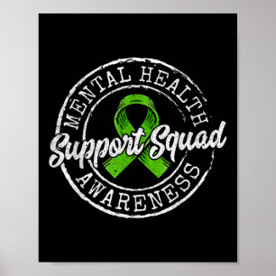 Ondersteuningsteam Groen Lintje Mentale Gezondheid Poster