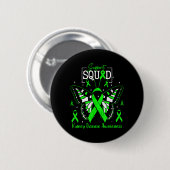 Ondersteuningsteam Groene Lint Vlinder PKD Nier Ronde Button 5,7 Cm (Voorkant /achterkant)