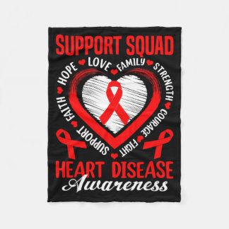 Ondersteuningsteam Hartziekte Bewustzijn Supporter Fleece Deken