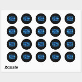 Ondersteuningsteam Kindermisbruik Preventie Bewust Ronde Sticker (Vel)
