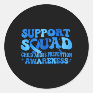 Ondersteuningsteam Kindermisbruik Preventie Bewust Ronde Sticker