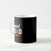 Ondersteuningsteam Leukemie Bloedkanker Bewustzijn Koffiemok (Voorkant links)