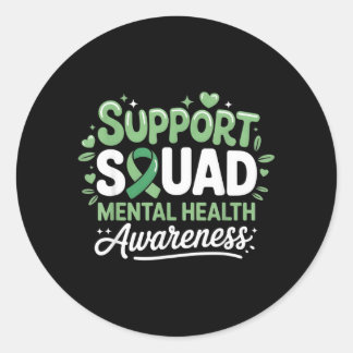 Ondersteuningsteam Maand van de mentale gezondheid Ronde Sticker