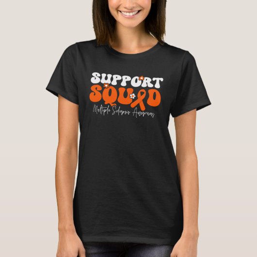 Ondersteuningsteam Multiple Sclerose Bewustzijn T-shirt (Voorkant)