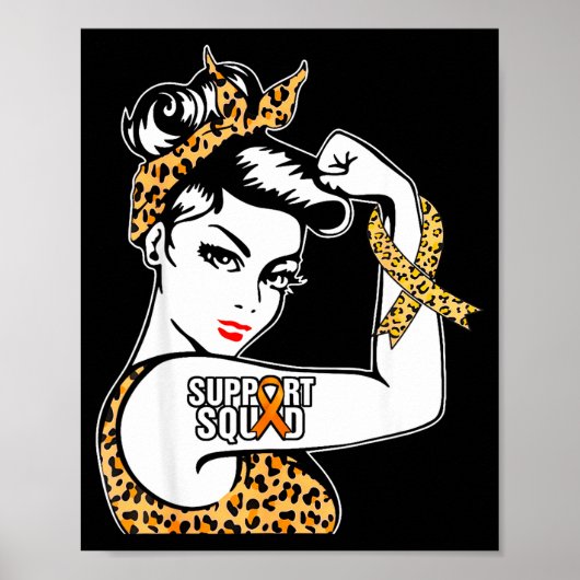 Ondersteuningsteam Oranje Lint Multiple Sclerose A Poster (Voorkant)