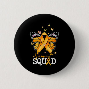 Ondersteuningsteam Oranje Lint Multiple Sclerose A Ronde Button 5,7 Cm