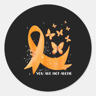 Ondersteuningsteam Oranje Lint Multiple Sclerose A Ronde Sticker
