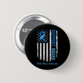 Ondersteuningsteam Preventie Kindermishandeling Be Ronde Button 5,7 Cm (Voorkant /achterkant)
