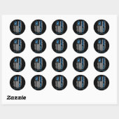 Ondersteuningsteam Preventie Kindermishandeling Be Ronde Sticker (Vel)