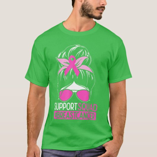 Ondersteuningsteam Rommelige Knot Roze Krijger Bew T-shirt (Voorkant)