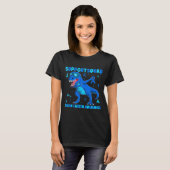 Ondersteuningsteam t-rex dinosaurus darmkanker t-shirt (Voorkant volledig)