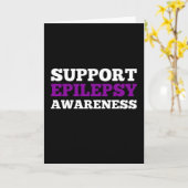 Ondersteunt Epilepsy Bewustheid Kaart (Gele Bloem)