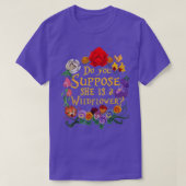 ONDERSTEUNT U DAT ZE EEN WILDFLOWER ESSENTIEEL IS? T-SHIRT (Design voorkant)