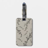 Onderstreept Floral Mr. en Mrs. Persoonlijke foto Bagagelabel (Achterkant verticaal)