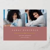 Onderstreept Folie | Aankondiging foto-Afstuderen (Voorkant)