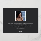 Onderstreept Folie | Aankondiging foto-Afstuderen (Achterkant)