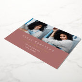 Onderstreept Folie | Aankondiging foto-Afstuderen (Gedraaid)