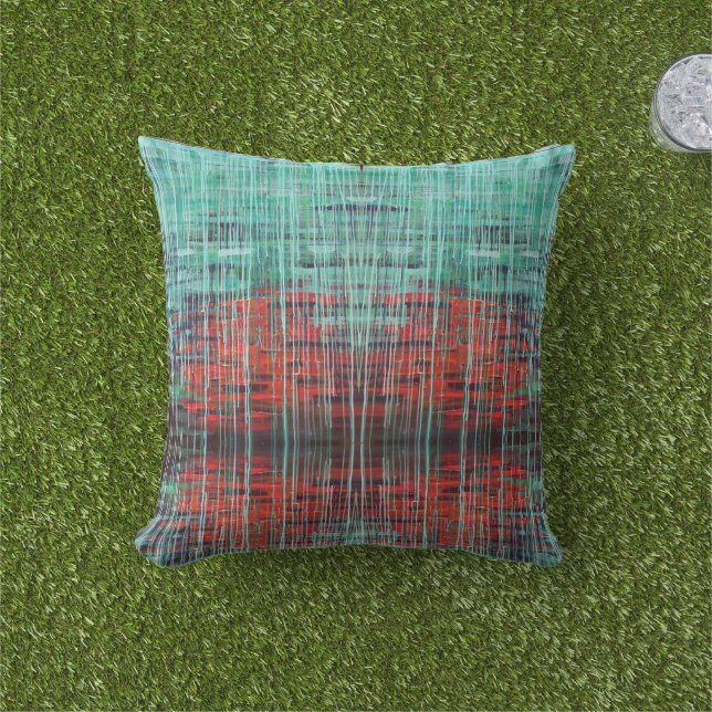 Onderstroom 1 - Outdoor Accent Sierkussen (Gras)