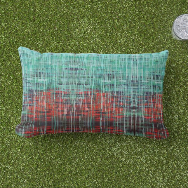 Onderstroom 3- Outdoor Accent Lumbar Kussen (Gras)