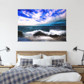 Onderstroom Zee Canvas Afdruk (Insitu (Slaapkamer))