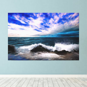 Onderstroom Zee Canvas Afdruk