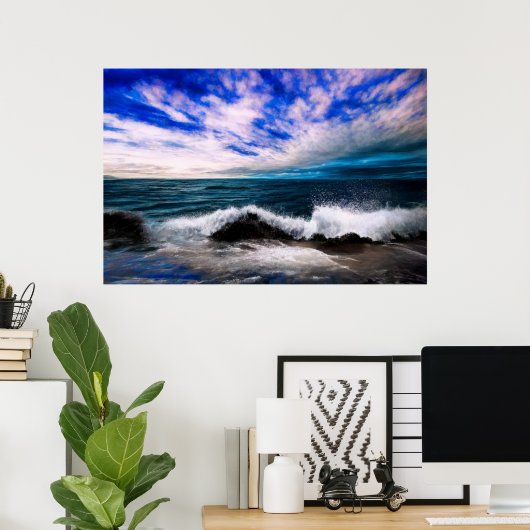 Onderstroom Zee Poster (Thuiskantoor)