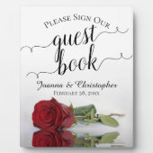 Onderteken alsjeblieft onze Roodrode Roodrozenbrui Fotoplaat (Voorkant)