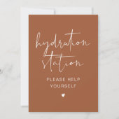 Onderteken CORIANDER Boho Terracotta Hydration Sta Kaart (Voorkant)