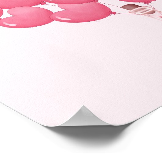 Onderteken een Ballon Poster, Vrijgezellenfeest, B Poster (Hoek)