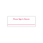 Onderteken- en retourstempel zelfinktende stempel (Design)