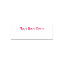 Onderteken- en retourstempel  zelfinktende stempel