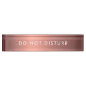 Onderteken geen Roos Gold Business Naambordje (Voorkant)