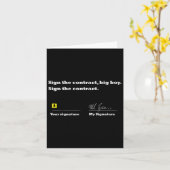 Onderteken het contract Big Boy Onderteken het con Kaart (Gele Bloem)