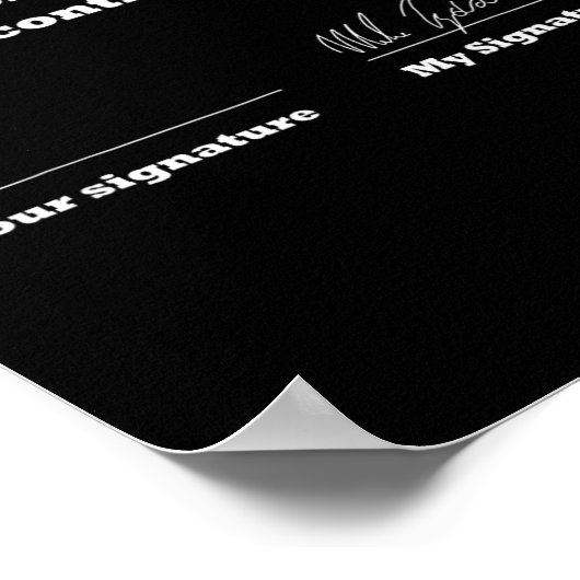 Onderteken het contract Big Boy Onderteken het con Poster (Hoek)