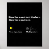 Onderteken het contract Big Boy Onderteken het con Poster (Voorkant)