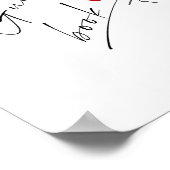 Onderteken het gastenboek Minimalistisch script Tr Poster (Hoek)