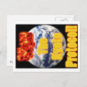 Onderteken het Kyoto-protocol! Briefkaart (Voorkant / Achterkant)