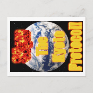 Onderteken het Kyoto-protocol! Briefkaart