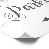 Onderteken linkerpijl parkeren poster (Hoek)