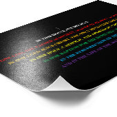 Onderteken met afgekorte Nicene Creed. Foto Afdruk (Hoek)