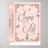 Onderteken mij |  Alice in Wonderland Storybook Poster (Voorkant)