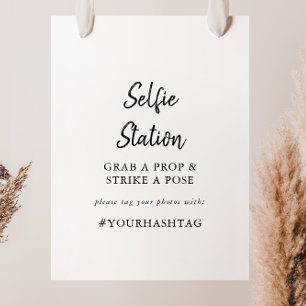 Onderteken Modern Selfie-station Poster