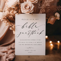 Onderteken ons bijbel bruiloft gastenboek