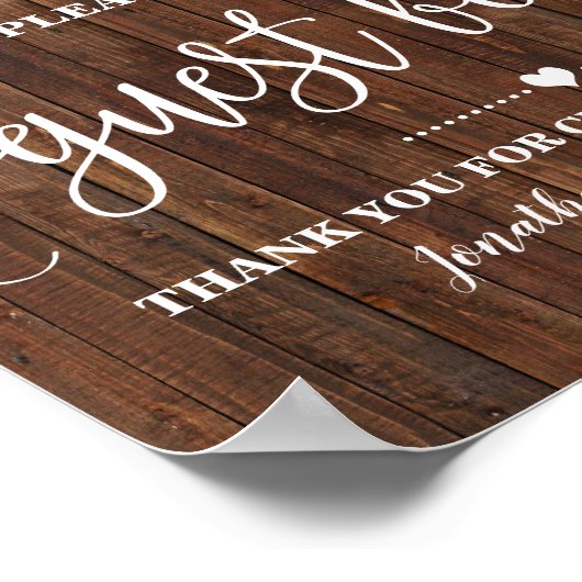 Onderteken ons Westerne bruidsgebarenteken voor he Poster (Hoek)