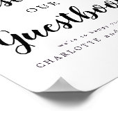 Onderteken onze bruiloft-gids 8x10 poster (Hoek)