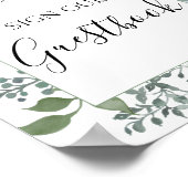 Onderteken onze gastboek met de Greenery Foliage Poster (Hoek)