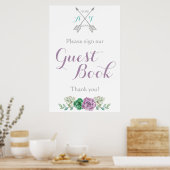 Onderteken onze gebarentaal voor gasten Bothanisch Poster (Keuken)