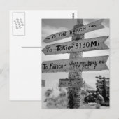 Onderteken op Tarawa illustreert het Afbeelding Ma Briefkaart (Voorkant / Achterkant)