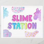 Onderteken Slime Station | Handtekeningen van het  (Voorkant)
