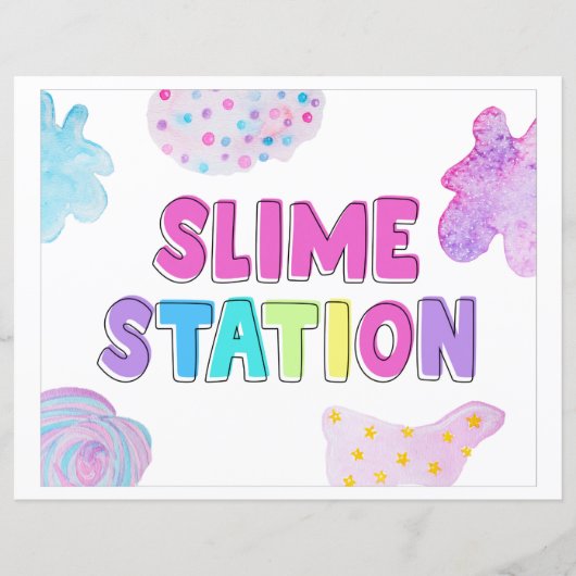 Onderteken Slime Station | Handtekeningen van het  (Voorkant)